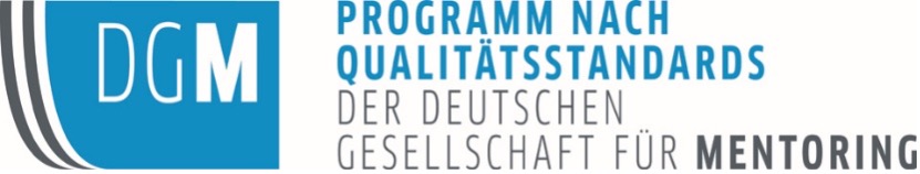 Logo der DGM (Deutsche Gesellschaft für Mentoring) – Progrmm nach Qualitätsstandards